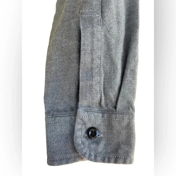 J.Crew men’s button down shirt color gray size M front chest pockets preloved - Picture 3 of 7